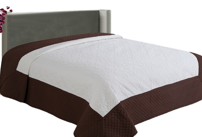 Prošívaný přehoz Royal Sonic 220x240 desing Bronz