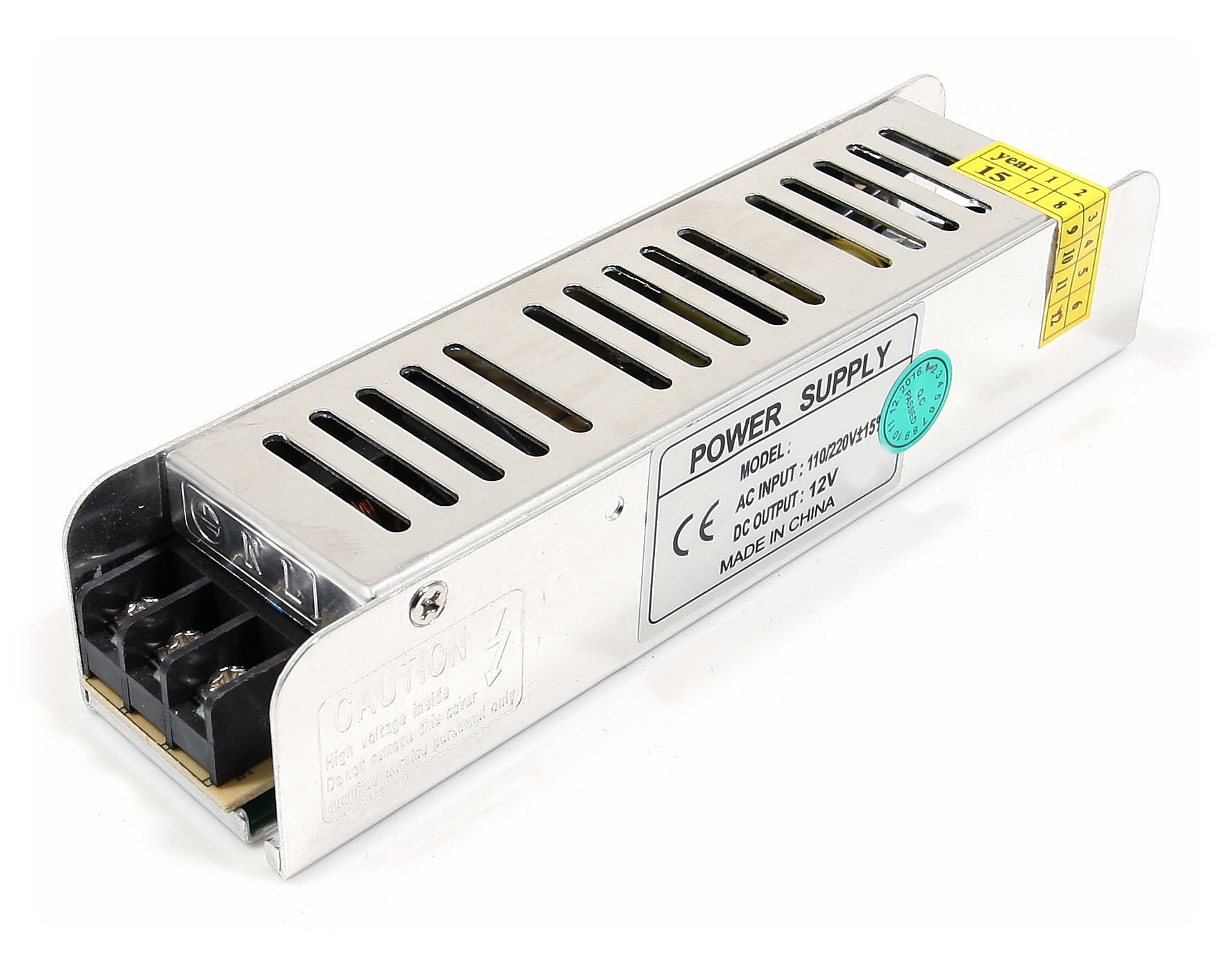 

Zasilacz 12V 120W 10A IP20 Slim Do Taśm Led, Cctv