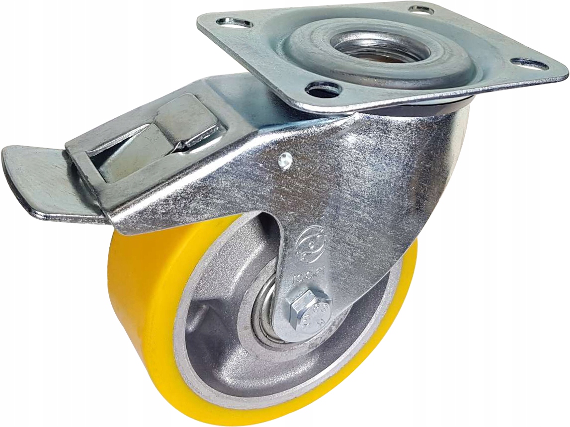 

Zestaw kołowy skrętny z hamulcem 80mm nośn 200kg