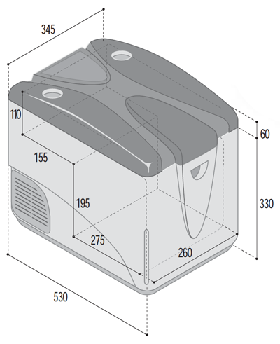 LODÓWKA PRZENOŚNA KOMPRESROWA C29 Marka inna marka