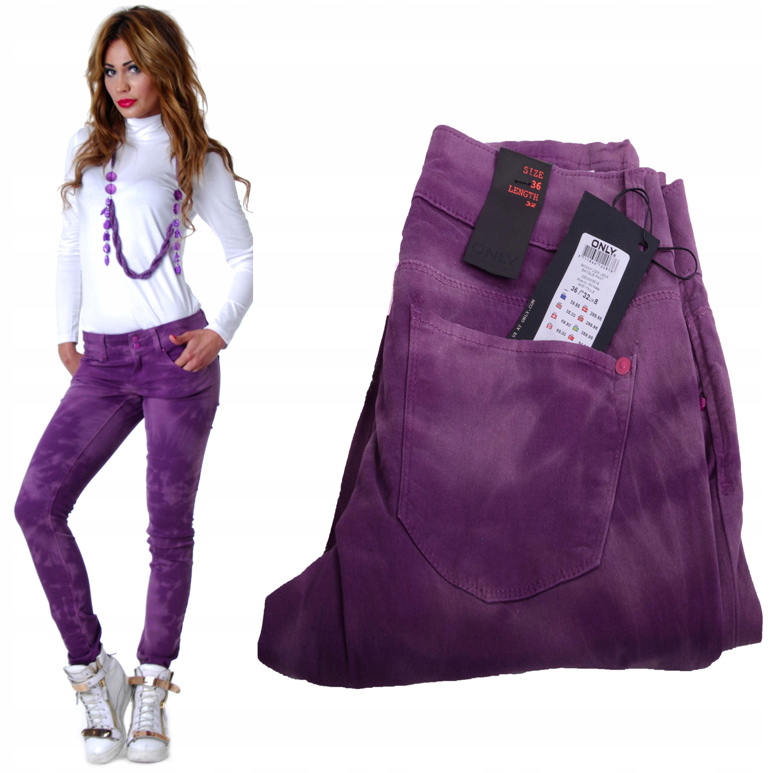 

Oryginalne Spodnie Only Jeansy Dekatyzowane 318