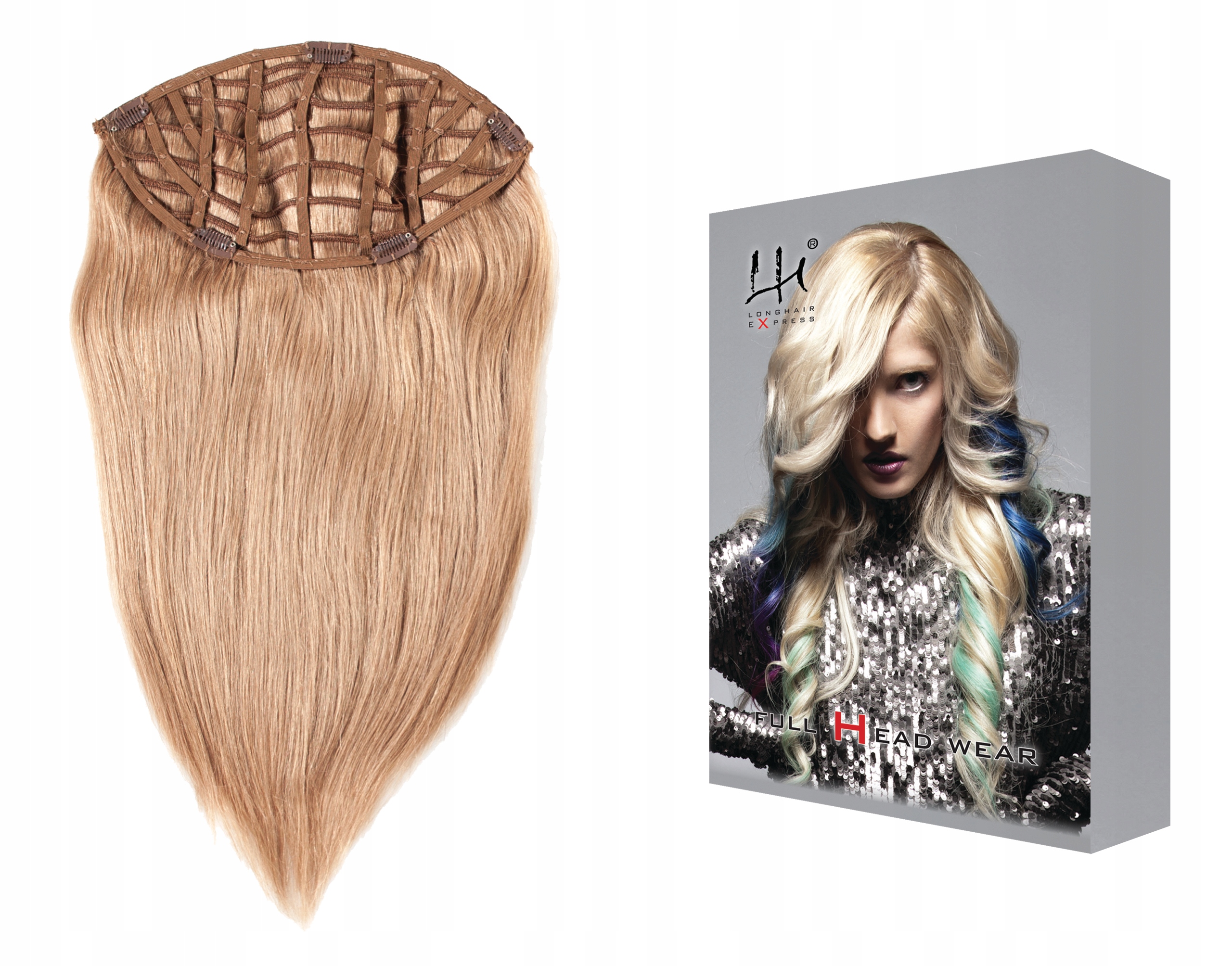 bpink – 50-55 cm 1 dílná sada přírodních vlasů