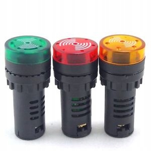 Kontrolka Lampka migająca LED+Buzzer AD16-22SM/230 Marka inny