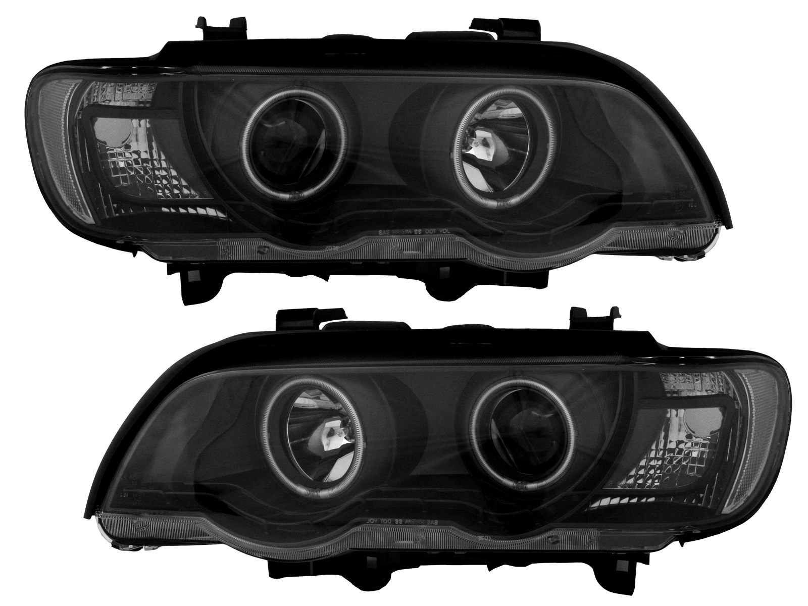 ФАРА КОМПЛЕКТ XENON D2s RINGI ANGEL LED BMW X5 E53 foto 1