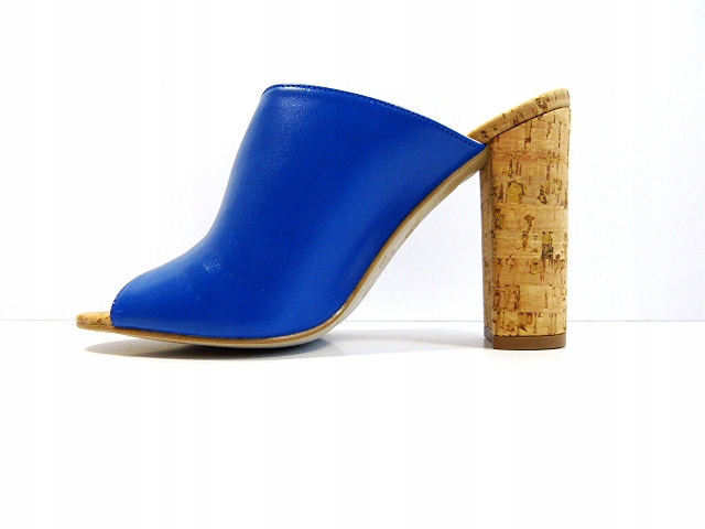 Nazouváky Sala 37 Chabrové nazouvací sandály letní kožené boty na korku, kůže