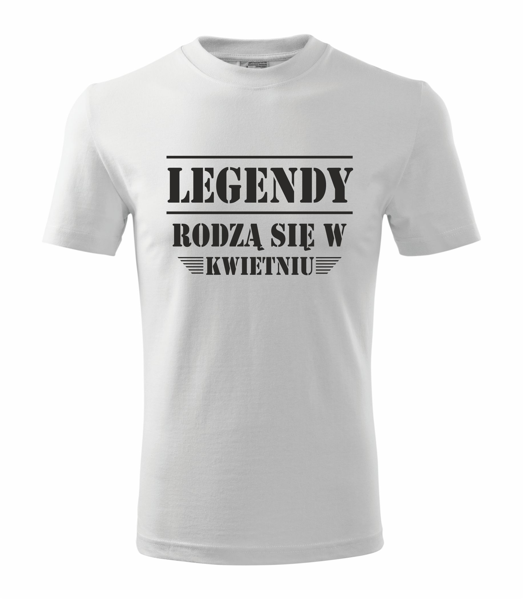 

Koszulka urodziny Legendy rodzą się w kwietniu XL