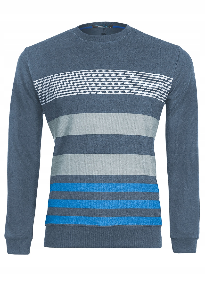 

Sweter Męski Półgolf Bluza Męska 16737 r M stalowy