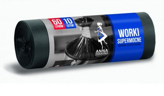 

Worki na śmieci Anna Zaradna 60 l x 10 szt czarne
