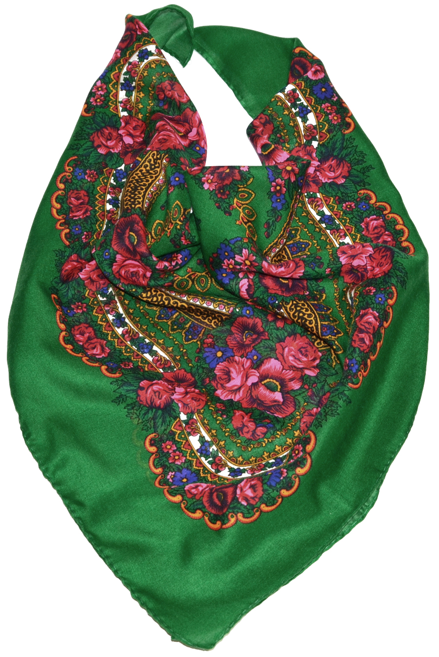 

Chusta Góralska Ludowa Apaszka Szal Folk 70x75 cm.