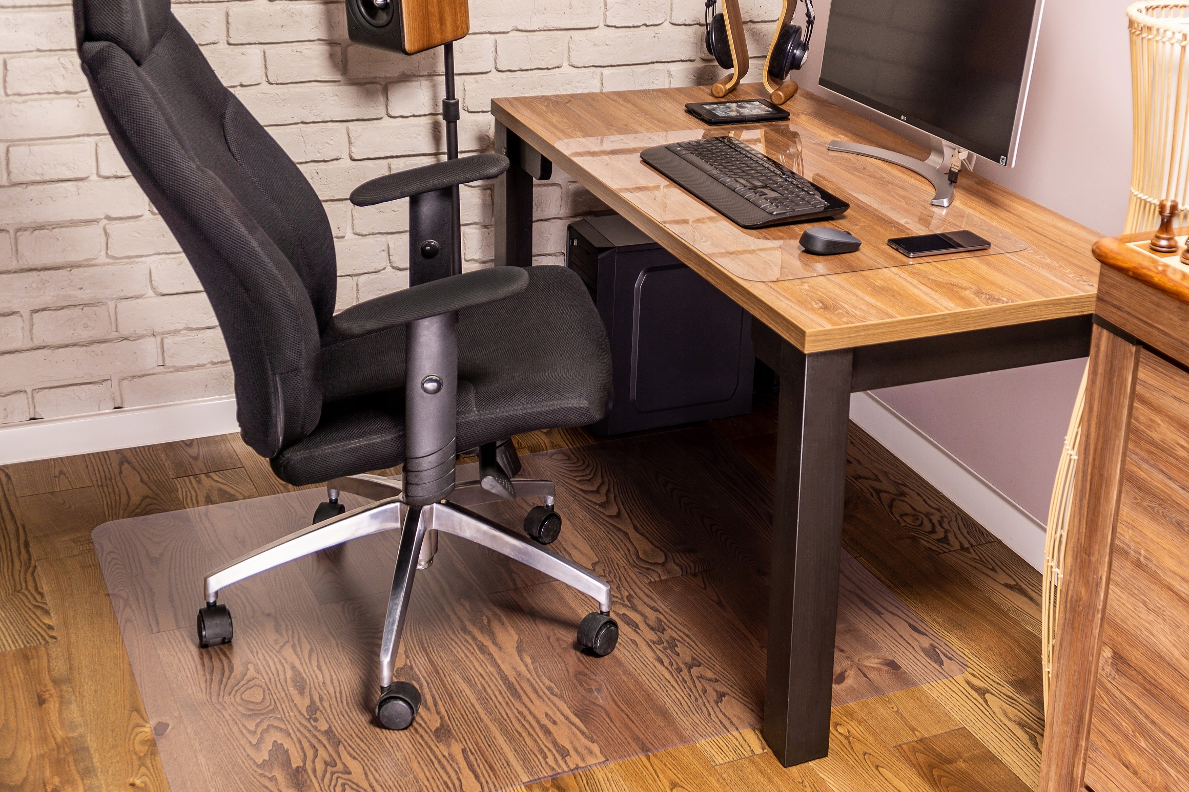 MATA POD KRZESŁO FOTEL 100x100 cm PCV ANTYREFLEKS Marka inna