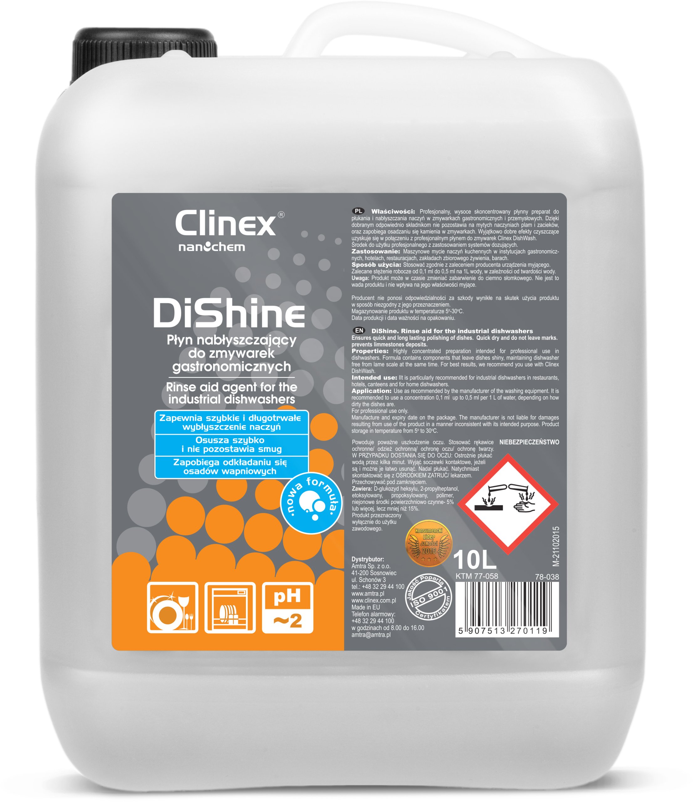 Levně Clinex Dishine 10L