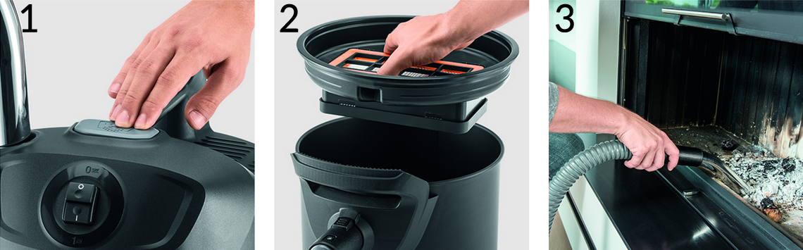 KARCHER AD 2 ODKURZACZ KOMINKOWY ZESTAW GIGANT XXL Model AD 2 16297110