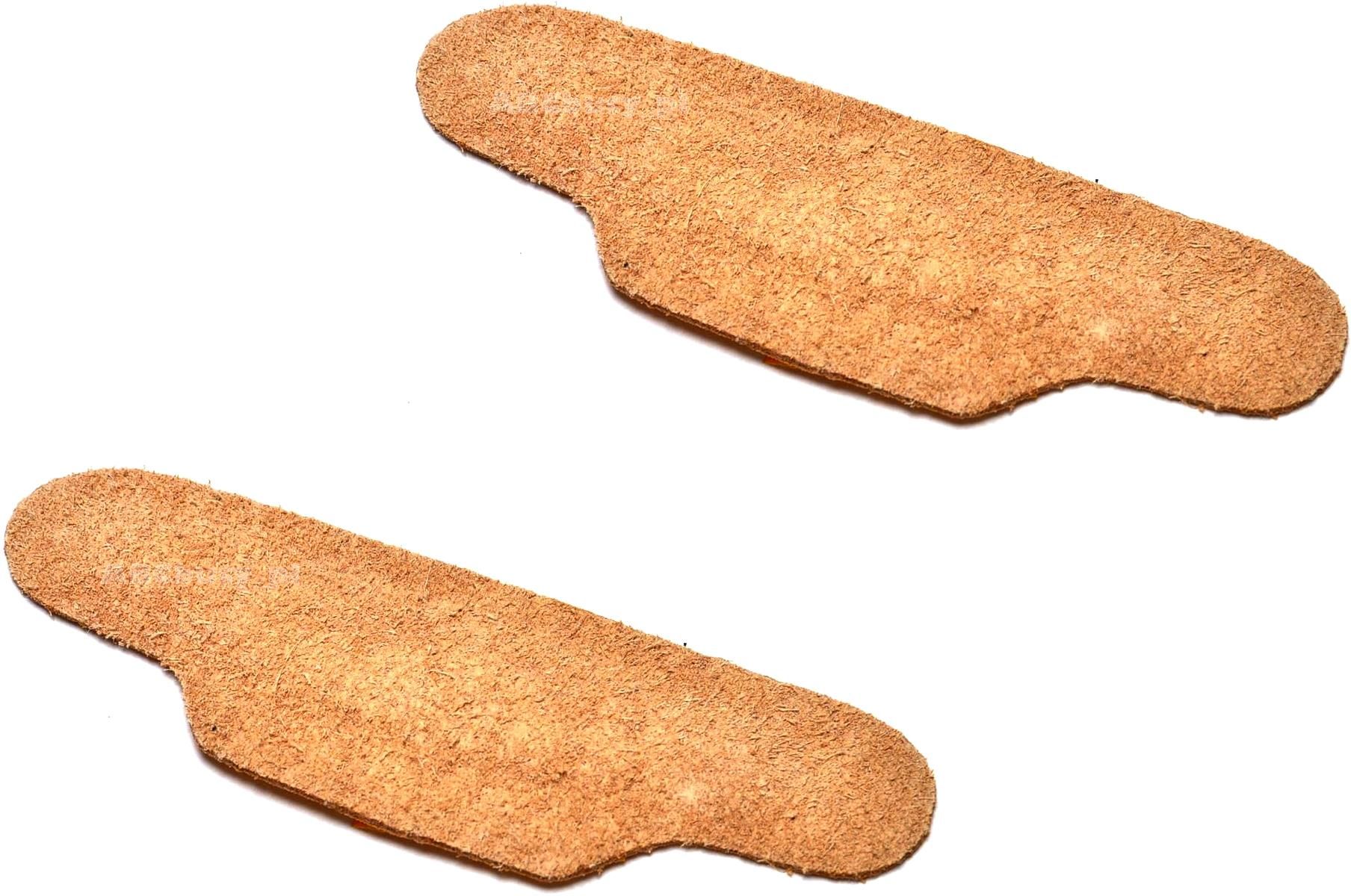 G10-82 BIAŁE SKÓRZANE WĄSKIE ZAPIĘTKI NA OBTARTE PIĘTY ODCISKI PODUSZKI x 2 Typ skórzane