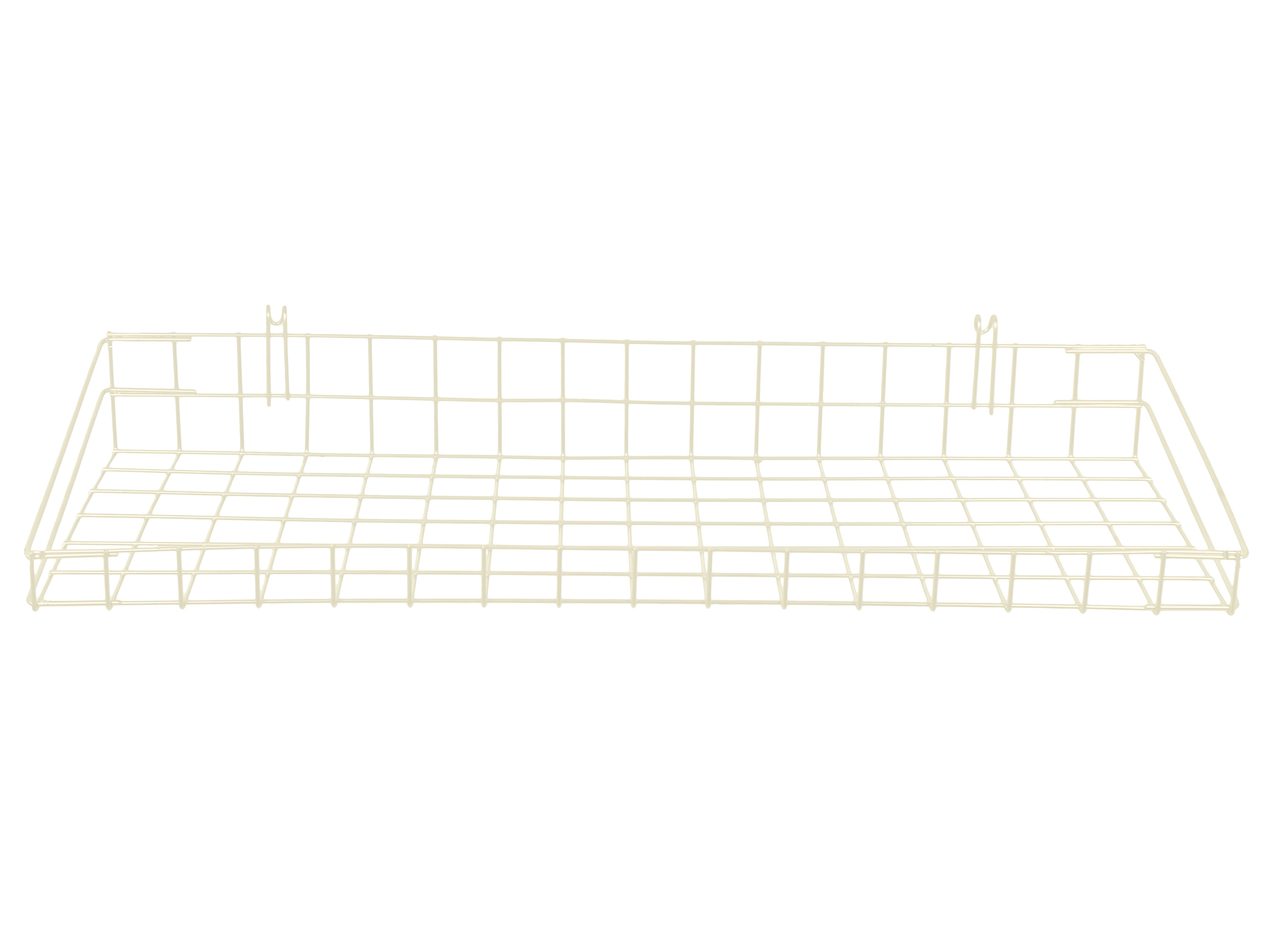 KOSZ KOSZYK DRUT DO ZAWIESZENIA NA KRATĘ KARTOWNICĘ DONICZKI 80X30 BIAŁY