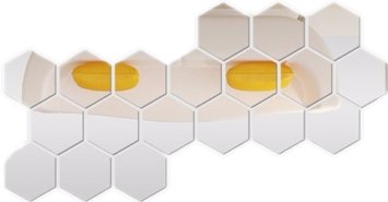 

Lustro Hex Komplet 8 szt. plaster miodu 20 cm