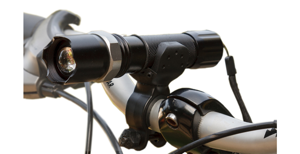 ZESTAW LAMPEK ROWEROWYCH LAMPKI ROWEROWE PRZÓD+TYŁ Kolor dominujący czarny