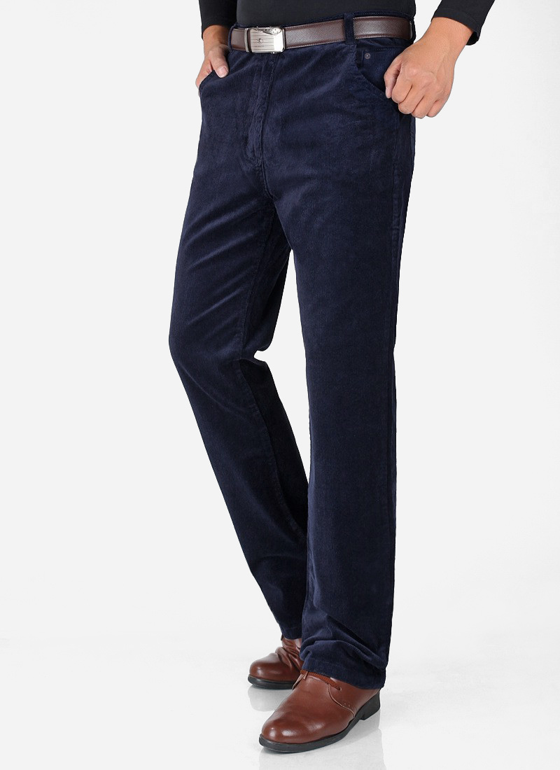 Spodnie Sztruksowe Męskie TANER r 102 cm/32 granat Rozmiar 40/32