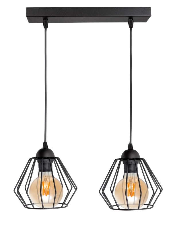 

Sufitowa Lampa Wisząca Diament Loft Edison Retro