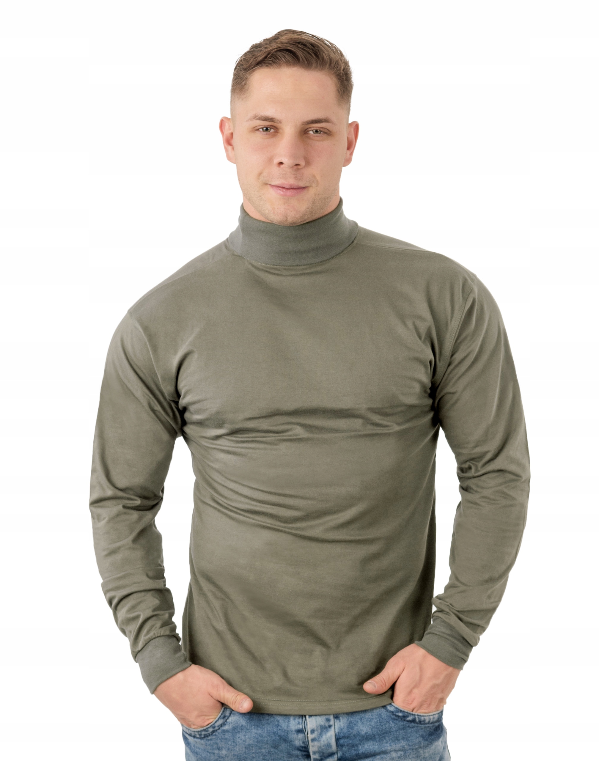 

Elegancki Sweter Golf Męski Golfy Wxm r L oliwkowy