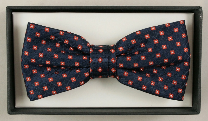 Modna mucha z poszetką - Alties Wzór dominujący geometryczny