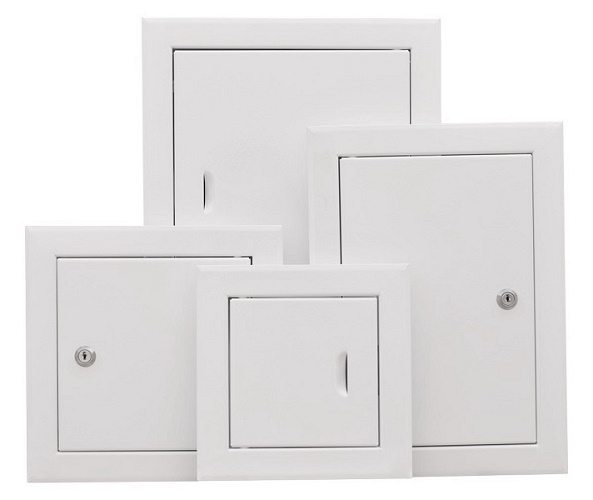 KOVOVÉ VSTUPOVÉ DVERE 40x40, ZÁMKA NA KĽÚČ