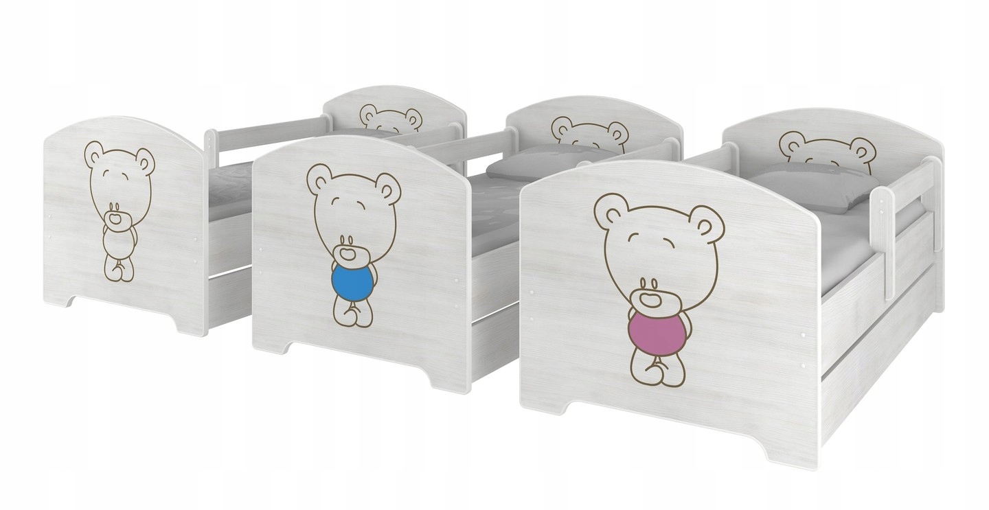 Łóżko OSKAR BABY BOO 140X70 MAT.PK+SZUFLADA WZORY! Marka Baby Boo