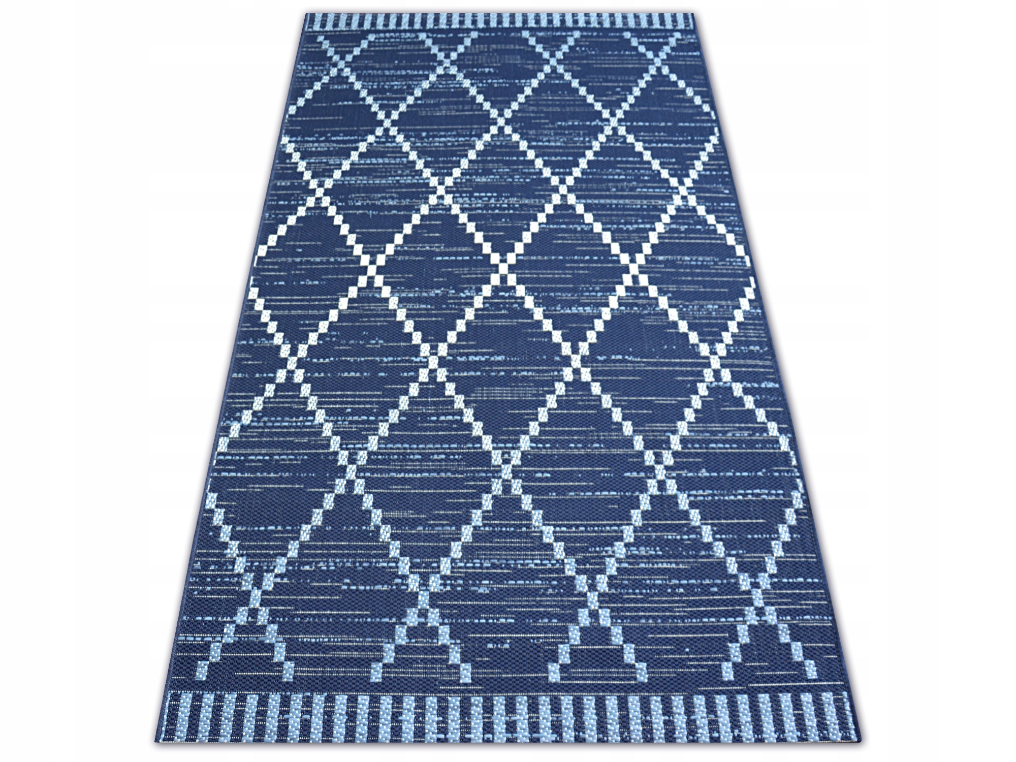 

Dywany Łuszczów Sznurkowy 140x200 Romby blue #B662