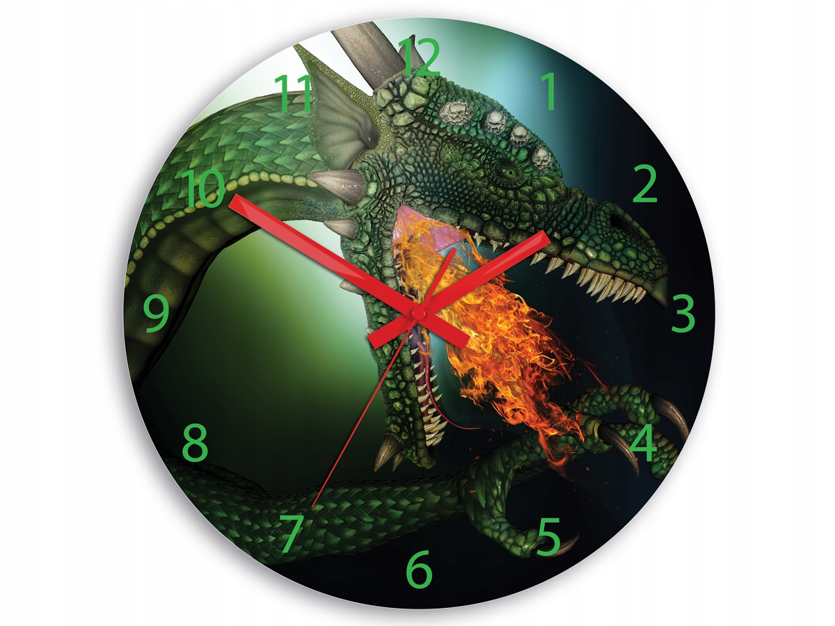 

Zegar ścienny Dragon- Dla Dziecka Czytelne Cyfry