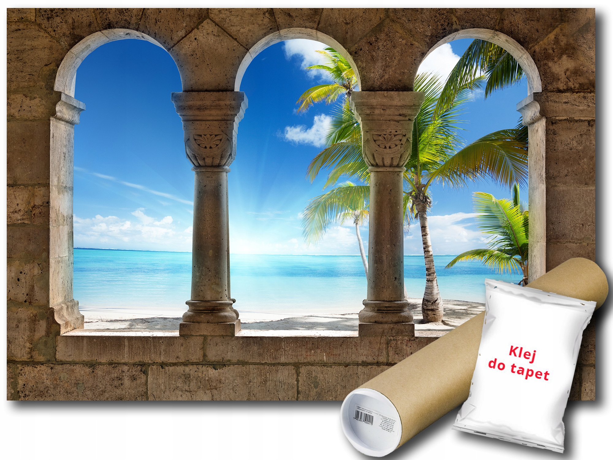 Fototapeta Pohled Okno Pláž 3C V8 368x254 F773