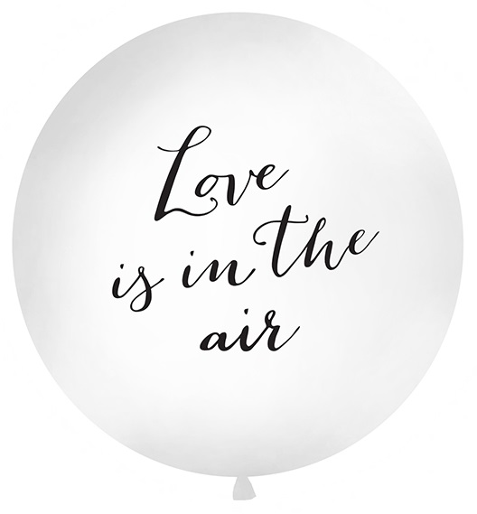 

Balon Gigant Love Is In The Air 1 Metr Ślub Wesele