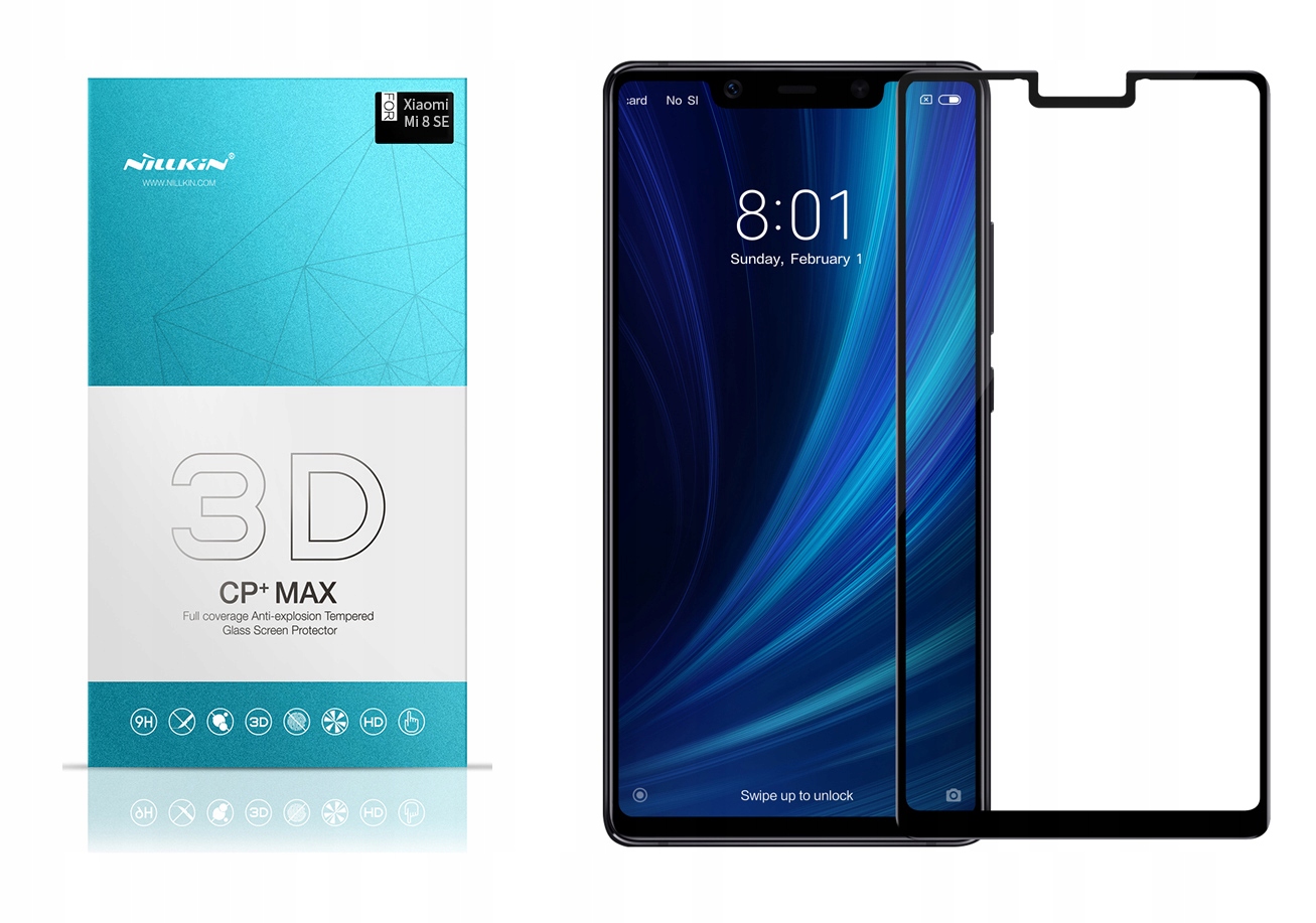 

Szkło 9H 3D Nillkin Cp+ Max Xiaomi Mi8 Se Mi 8 Se