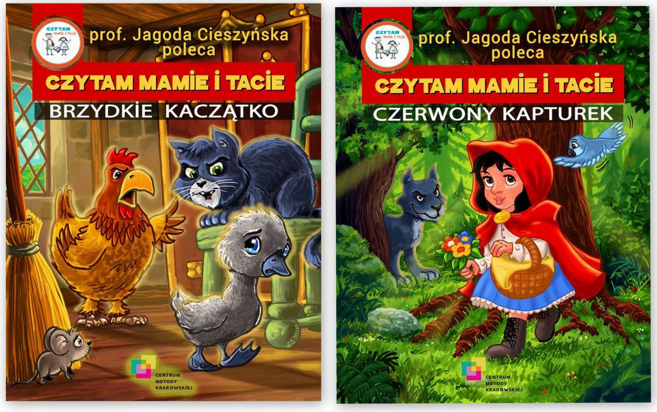 Czerwony Kapturek Bajka Do Czytania Krótka Czerwony Kapturek + Brzydkie kaczątko Bajka (10494960529) | Książka Allegro