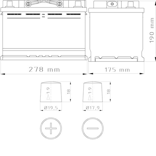 Akumulator Bars Silver 12V 74Ah 640A (EN) P+ EAN (GTIN) 4251222400062