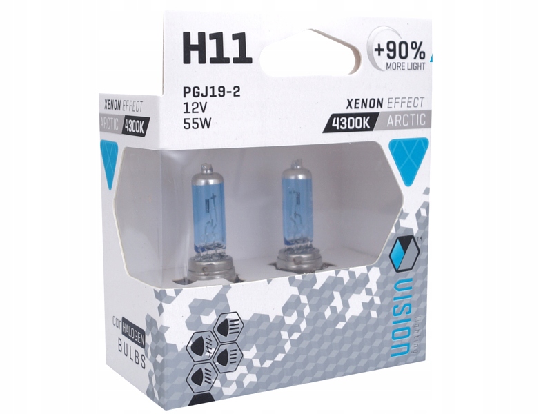 

Żarówki Arctic White Białe H11 12V 55W 90%