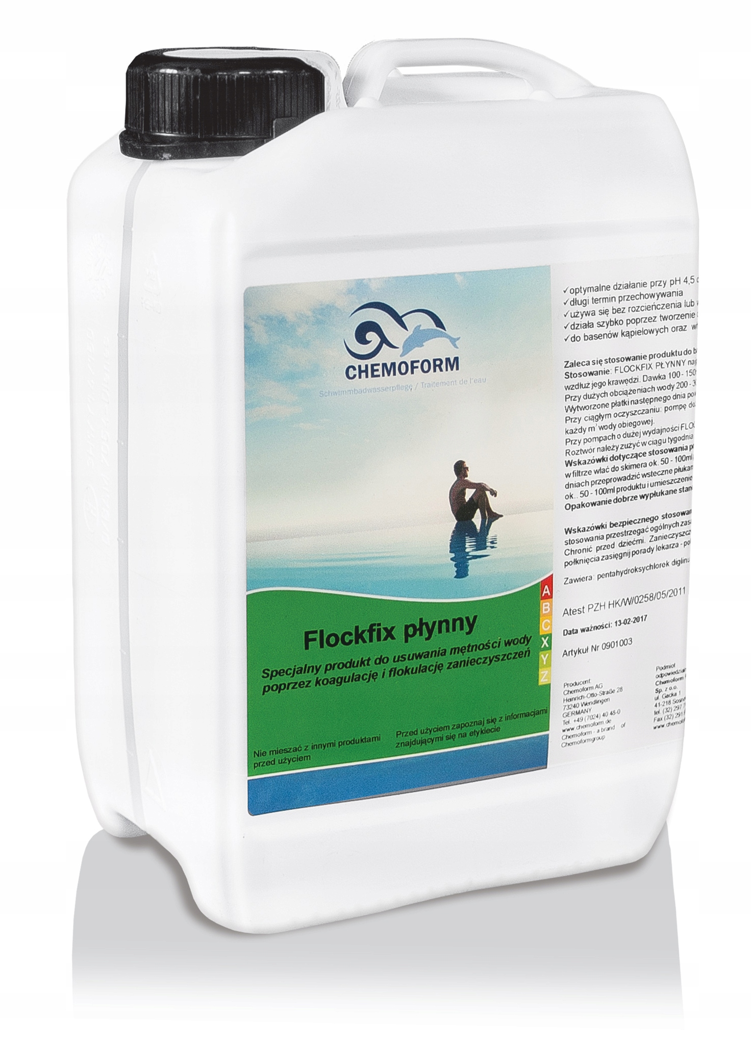 

Koagulant Flock Fix Flok Chemia Basen Chemoform 3L