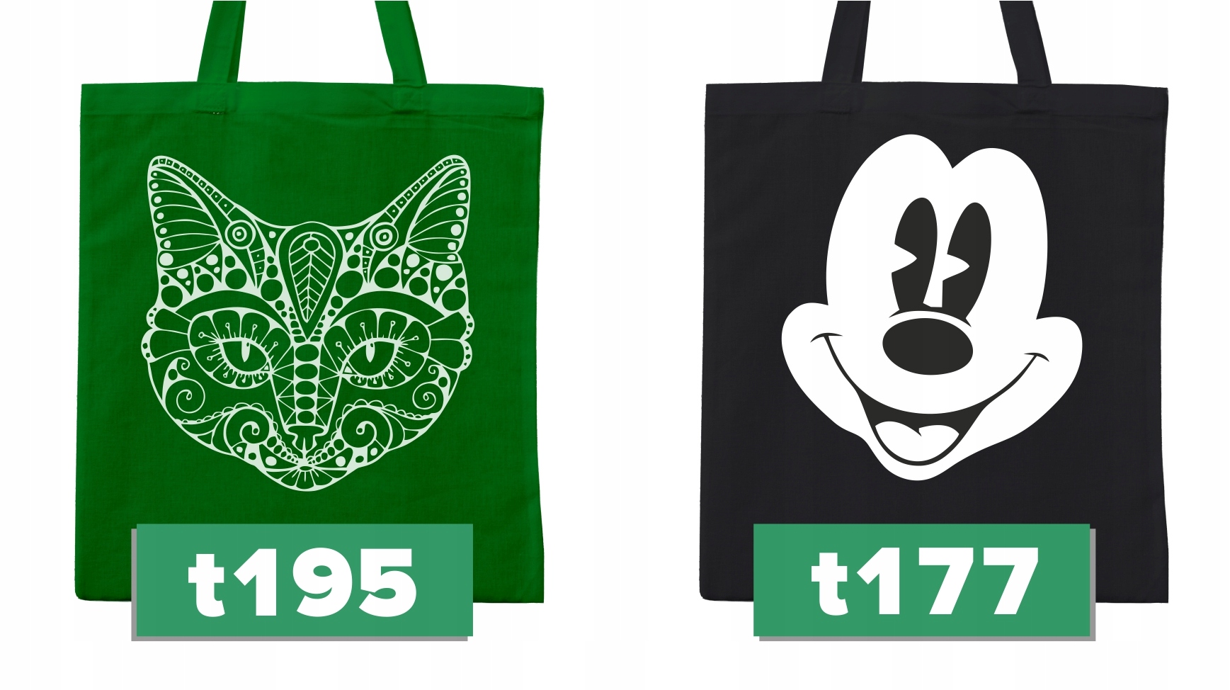 TORBY BAWEŁNIANE Z NADRUKIEM EKO DŁUGIE USZY Marka inna