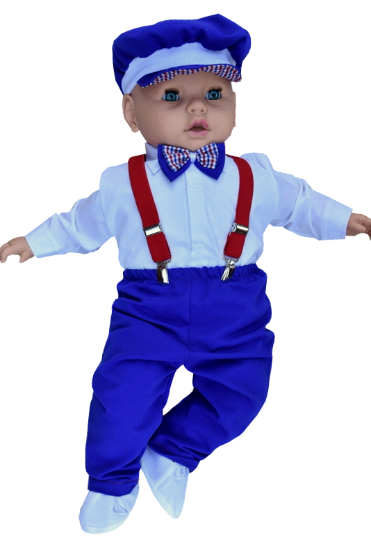 MODNY GARNITUR do chrztu ubranko komplet SZELKI 68 Wiek dziecka 1 m +