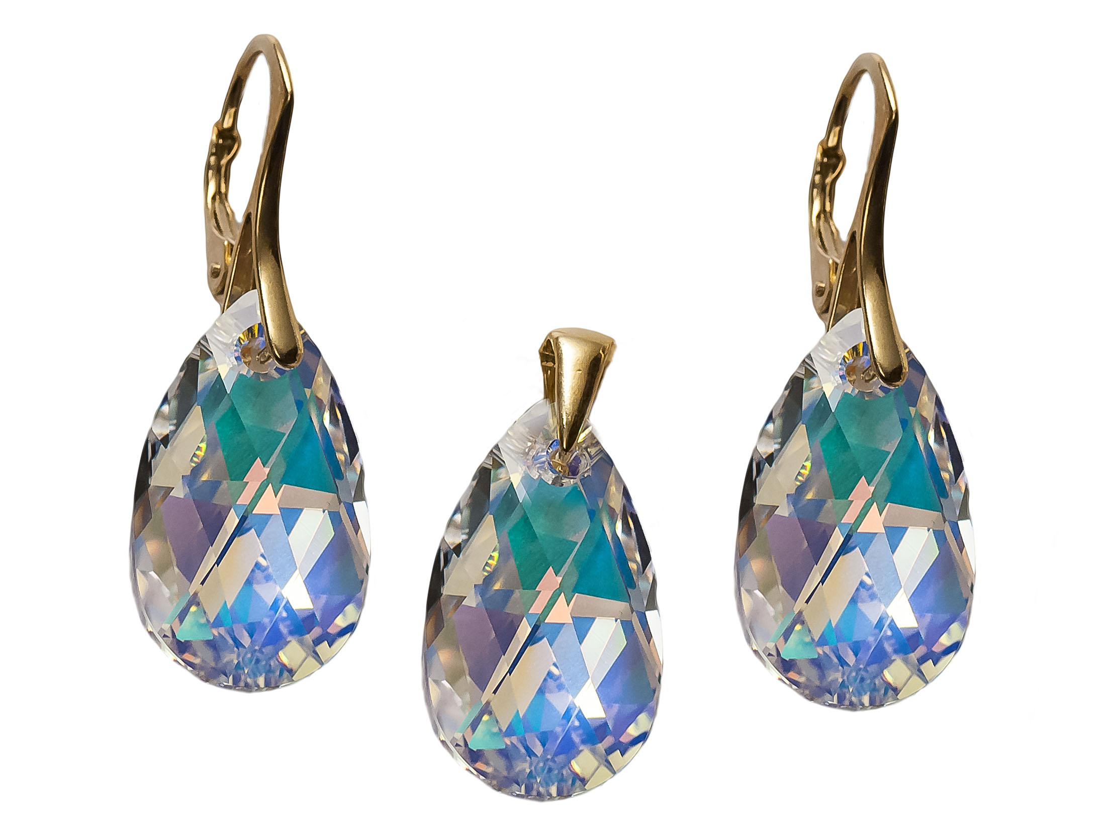 

Swarovski Migdał 22mm Pozłacany komplet +30kolorów