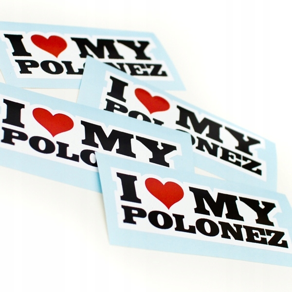 

Naklejka sticker I Love My Polonez