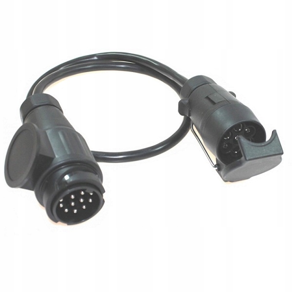 Adapter Przejściówka 13/7 kabel Gniazdo Przyczepy