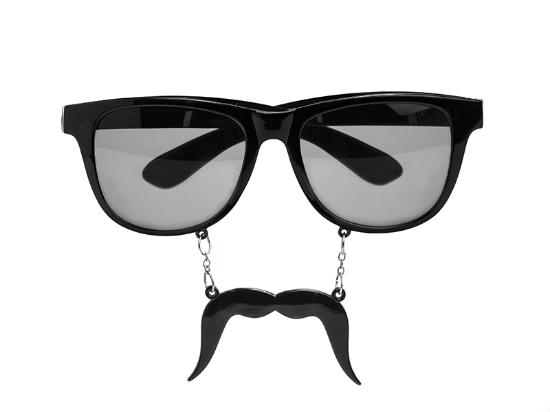 OKULARY IMPREZOWE WĄSY CZARNE FOTOBUDKA GADŻET HIT EAN (GTIN) 5902230705883