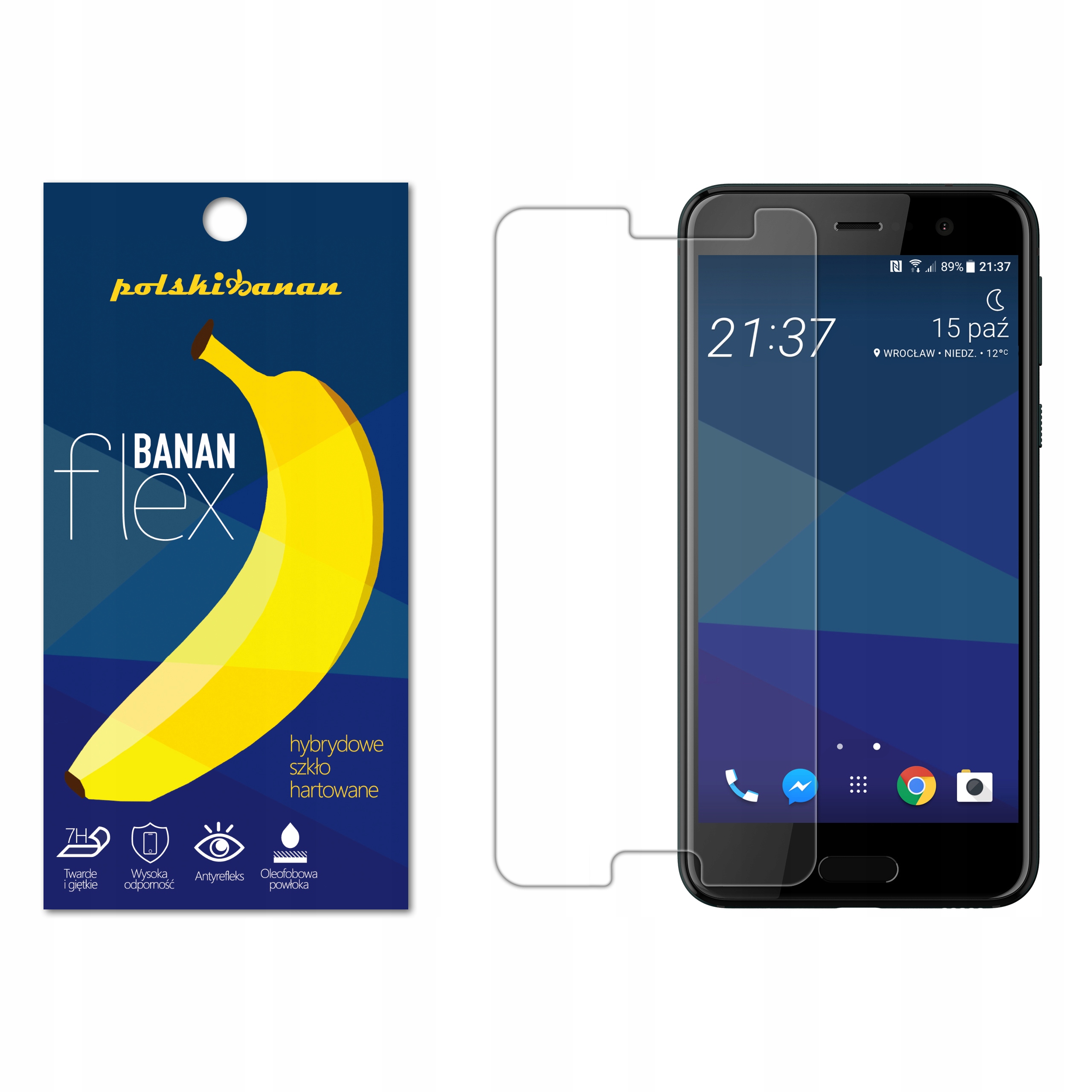 

Szkło Hybrydowe Polski Banan 7H do Htc U Play