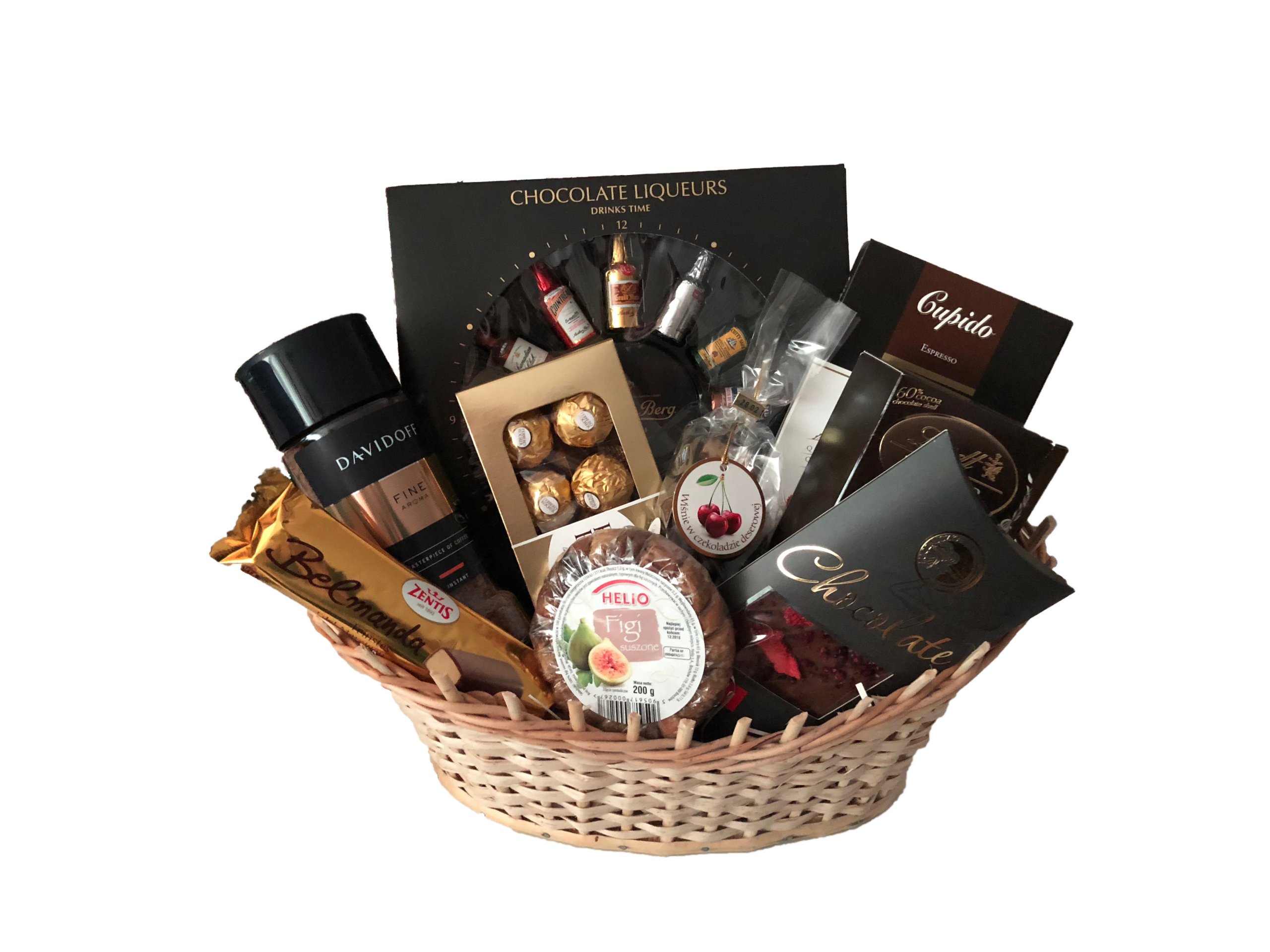 Kosz biznesowy upominek firmowy kosz słodyczy