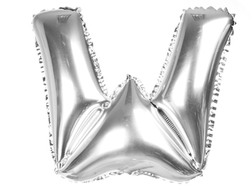 

Balony Foliowe Literki 40CM Balon Foliowy Srebro W