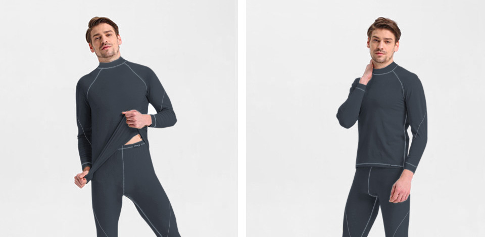 Sportowa Koszulka Bluza Termiczna Termoaktywna z WEŁNY MERYNOSA C+ 3XL gran Płeć produkt uniseks