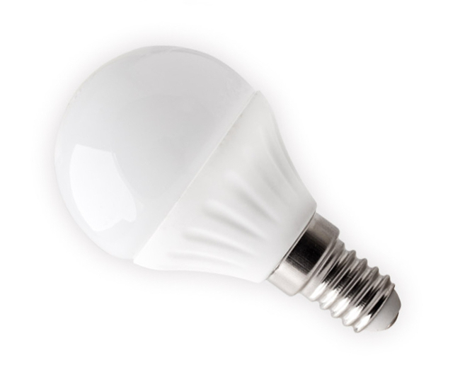 Żarówka LED MINI kulka E14 SMD 3W ciepła mleczna