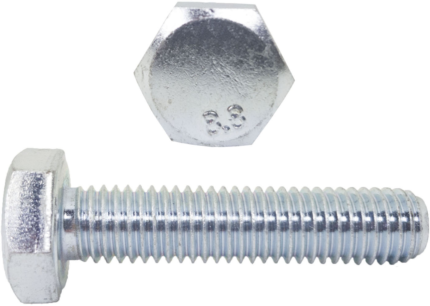 

M6x18 Śruby łeb 6-kątny 8.8 ocynk Din 933 10szt.