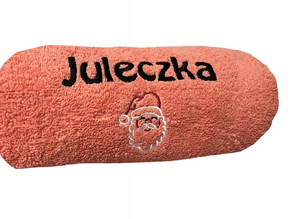 KOMPLET RĘCZNIKÓW Z HAFTEM IMIENIEM PREZENT ŚWIĘTA Wymiary ręcznika 70x140cm
