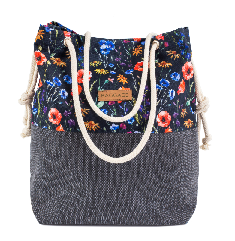 

Torebka Worek Shopper Maki Kwiaty Polne Baggage
