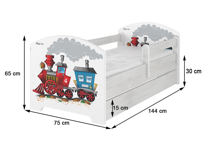 Łóżko dziecięce OSKAR BABY BOO 140x70 szuflada WZORY!!